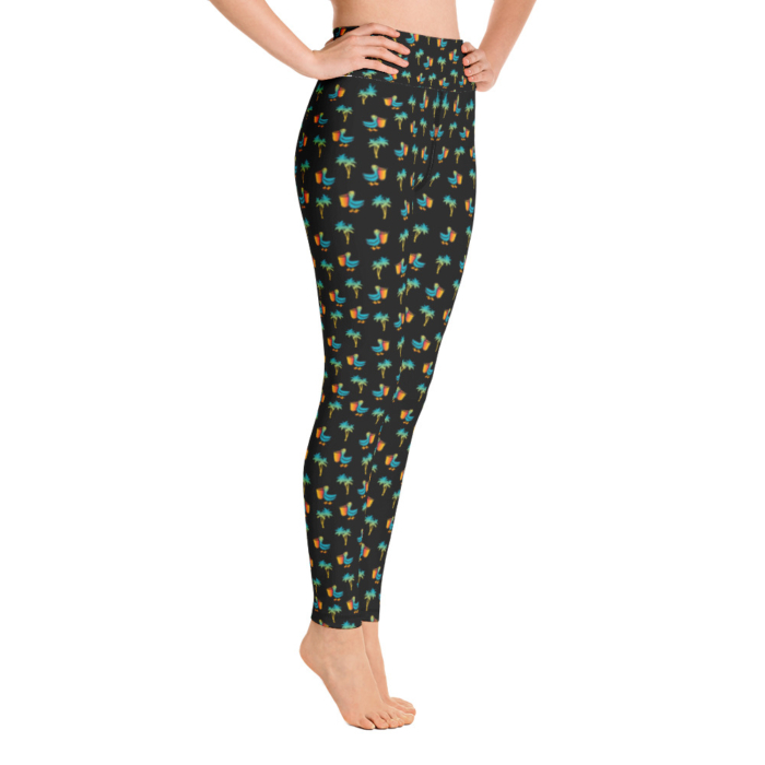 LATB Womens Leggings pelicans n palms - Image 4