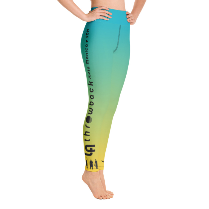 LATB 2019 Womens Leggings -aqua/green/yellow - Image 3