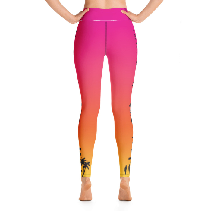 LATB 2019 Womens Leggings -pink/orange/gold - Image 4