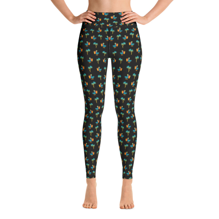 LATB Womens Leggings pelicans n palms