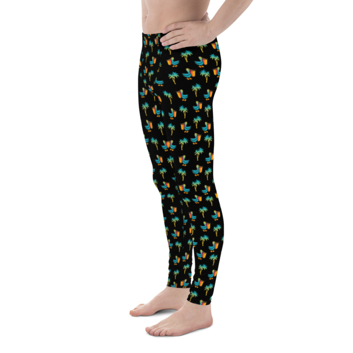 LATB Men's Leggings pelicans n palms - Image 3