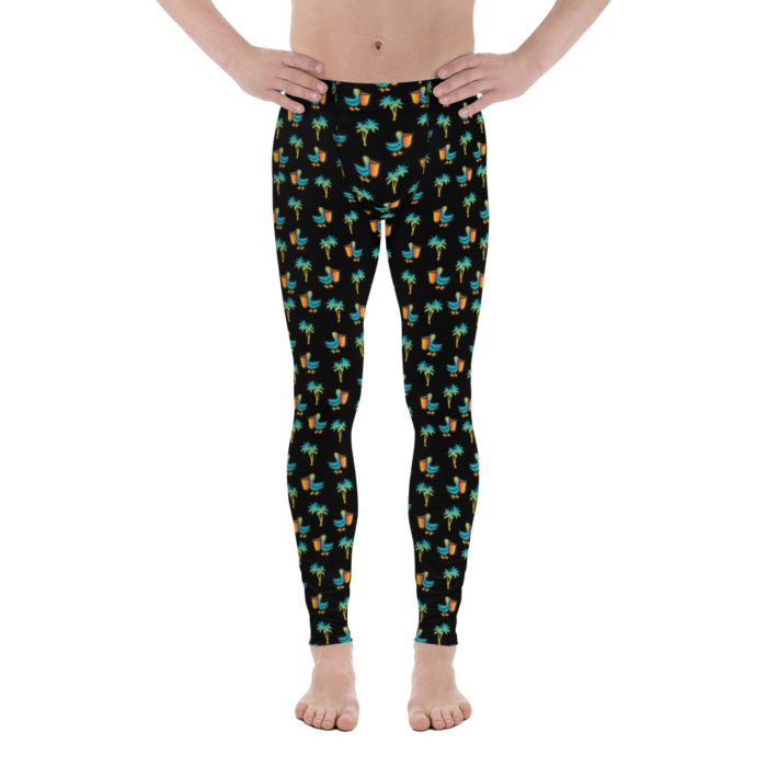 LATB Men's Leggings pelicans n palms