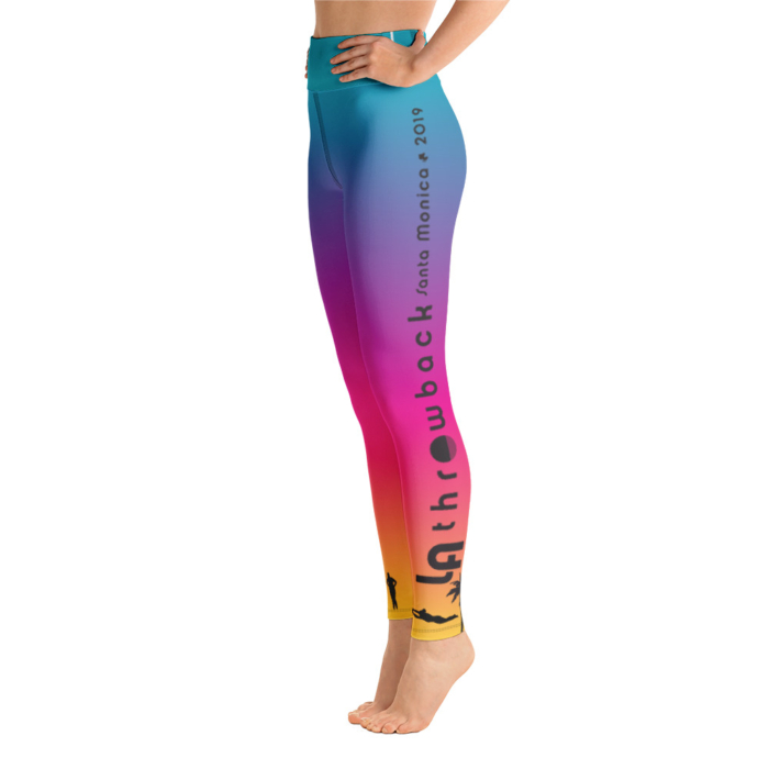 LATB 2019 Womens Leggings -aqua/pink/gold - Image 2