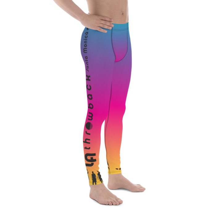 LATB 2019 Men's Leggings aqua/pink/gold - Image 3