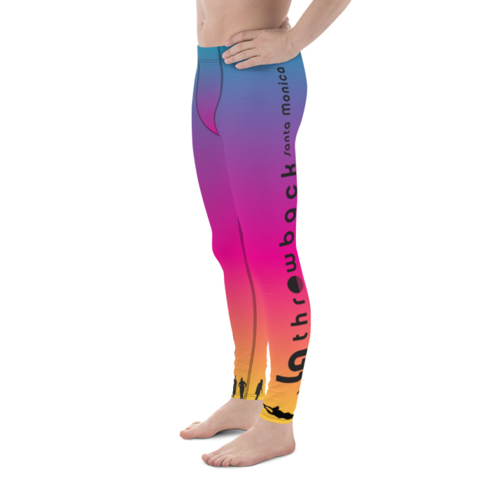 LATB 2019 Men's Leggings aqua/pink/gold - Image 2