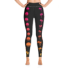 LATB 2019 Womens Leggings - black suns n palms pink/orange - Image 4