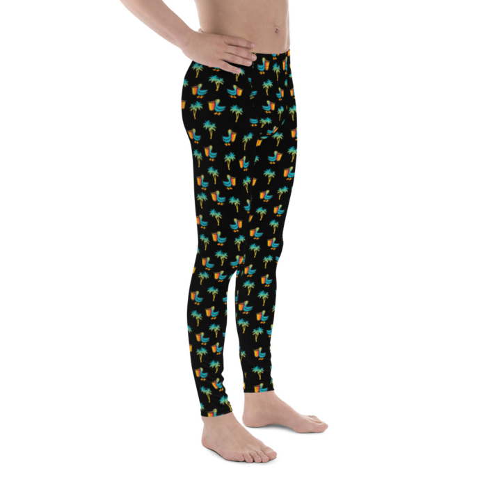 LATB Men's Leggings pelicans n palms - Image 4