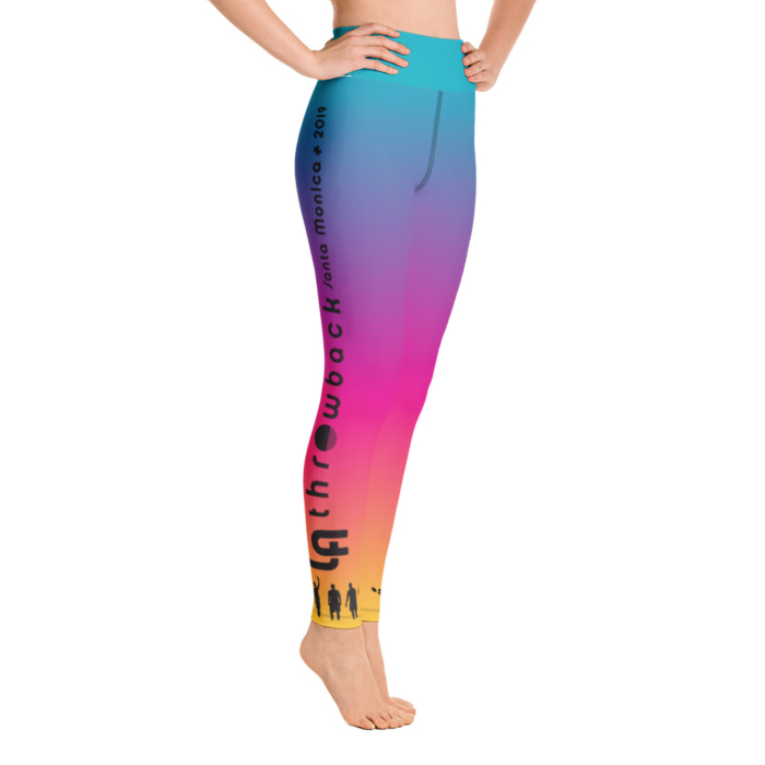 LATB 2019 Womens Leggings -aqua/pink/gold - Image 3