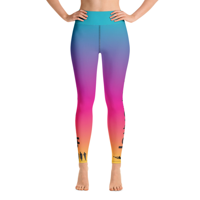 LATB 2019 Womens Leggings -aqua/pink/gold