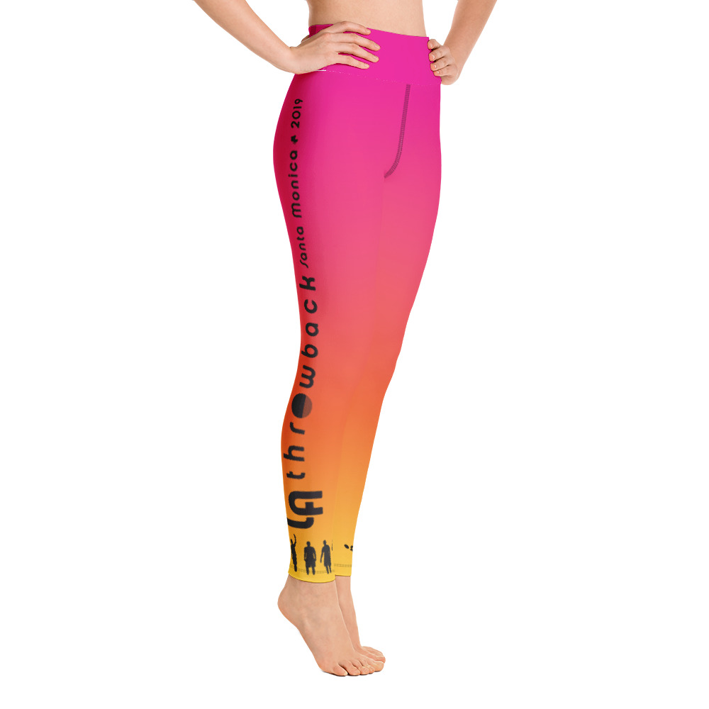 1208-Vogo Athletics orangey/pink large leggings