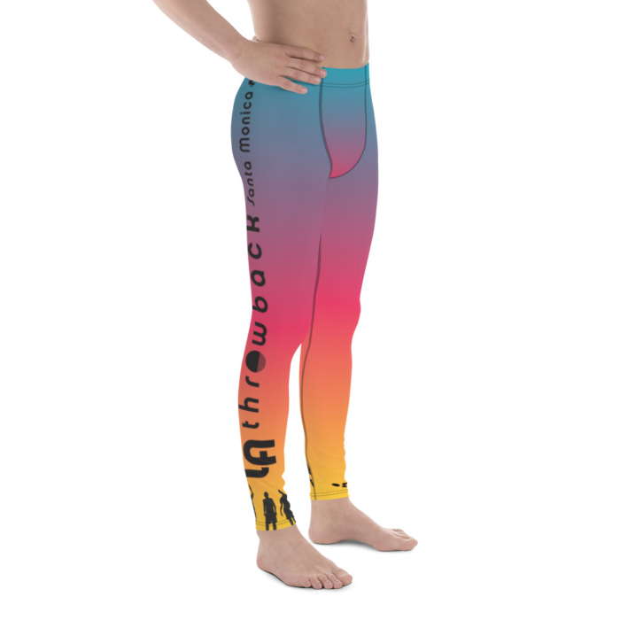 LATB 2019 Men's Leggings aqua/red/gold - Image 3