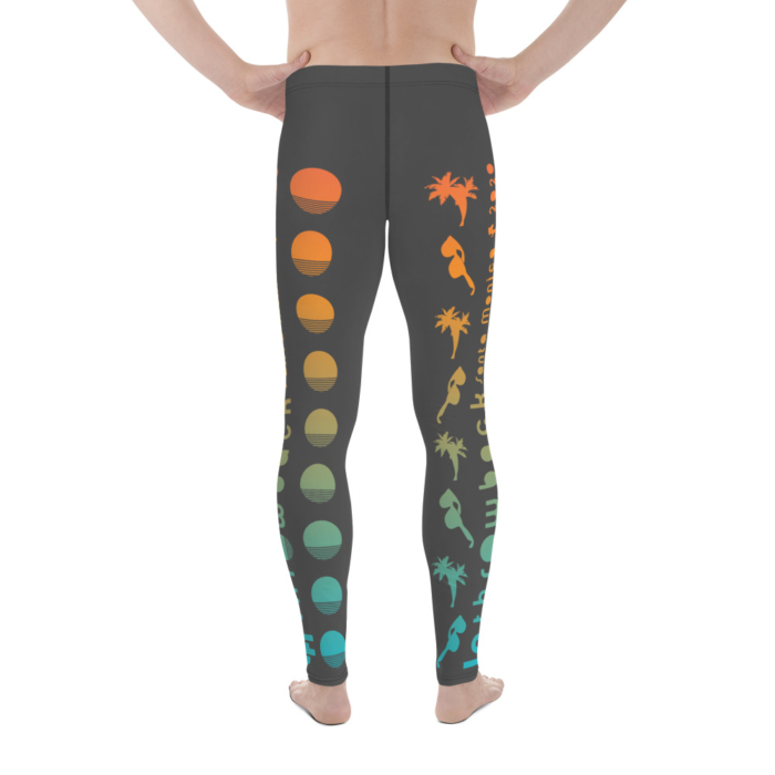 LATB2022 Men's Leggings gray + rainbow