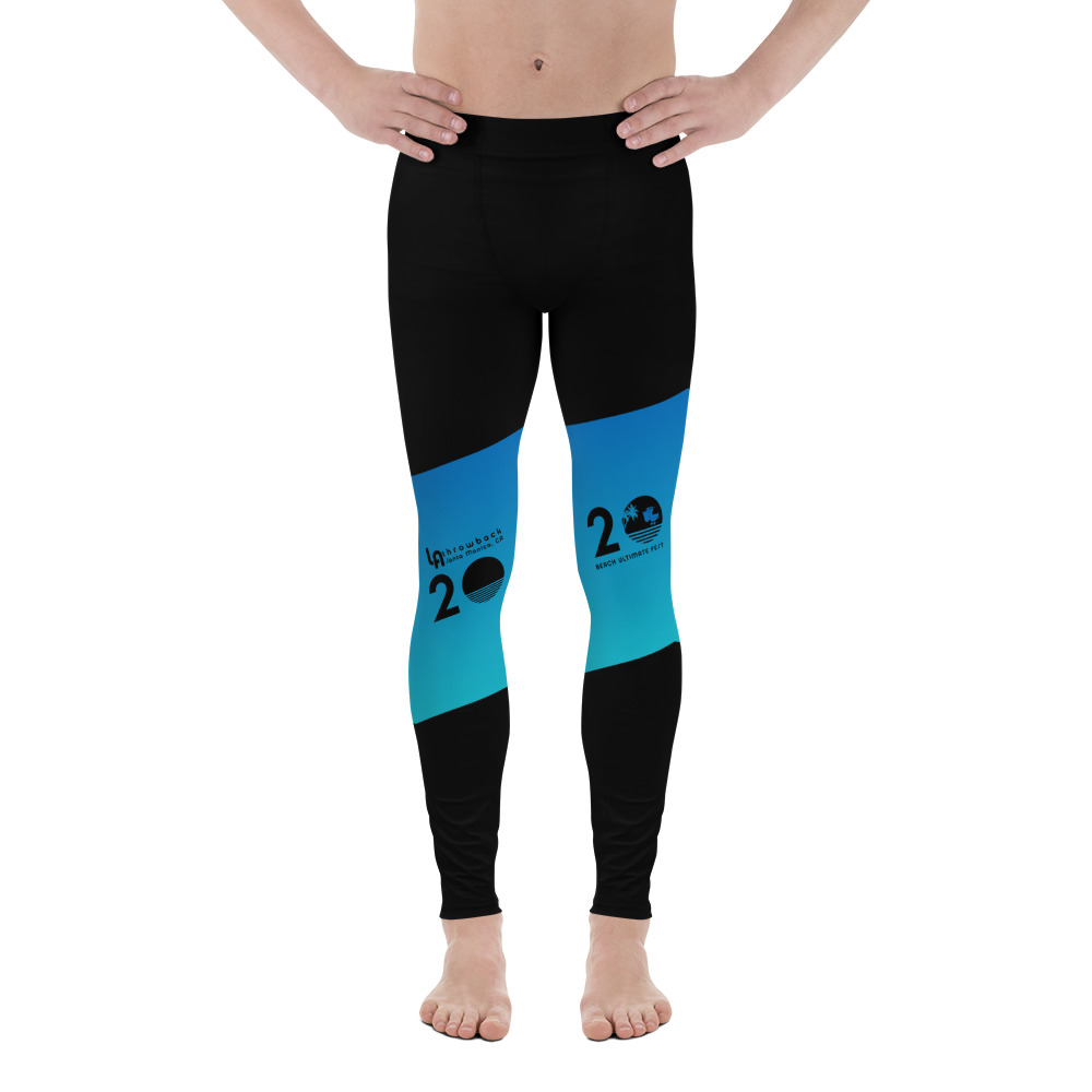 Download LATB2020 Men's Leggings black blue diagonal stripe - LA ...