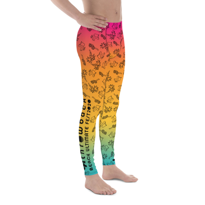 LATB 2022 Men's Leggings sunset black pattern - Image 3