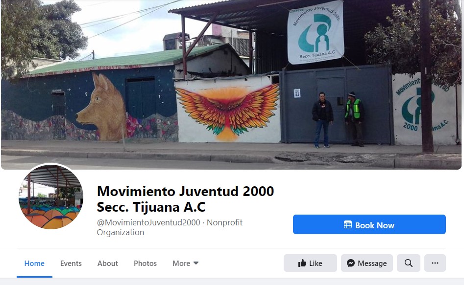 Screenshot of Movimiento Juventud's Facebook page