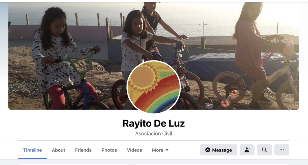 Image of and link to Casa Hogar Rayito de Luz Facebook Page