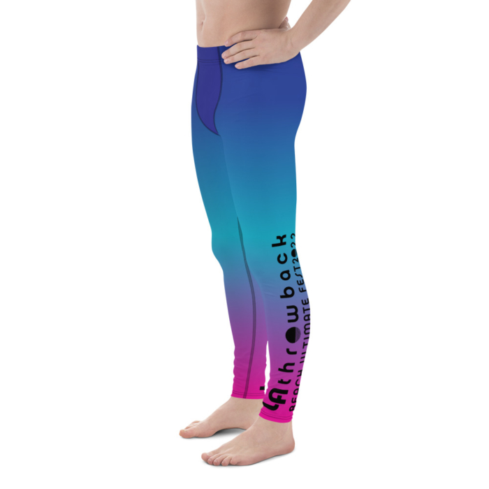 LATB2022 Men's Leggings blue-pink - Image 3