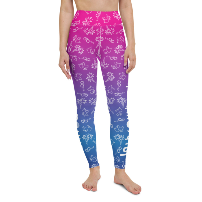 LATB2022 Womens Leggings blue-pink pattern - Image 4