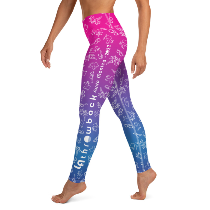 LATB2022 Womens Leggings blue-pink pattern - Image 5