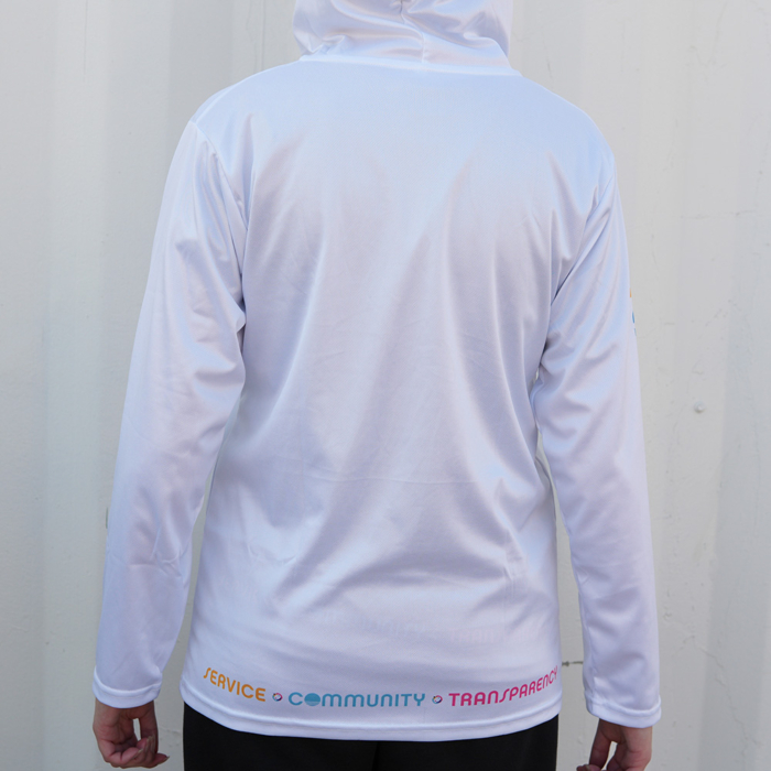 White long Sleeve LATB Hoodie - Image 2