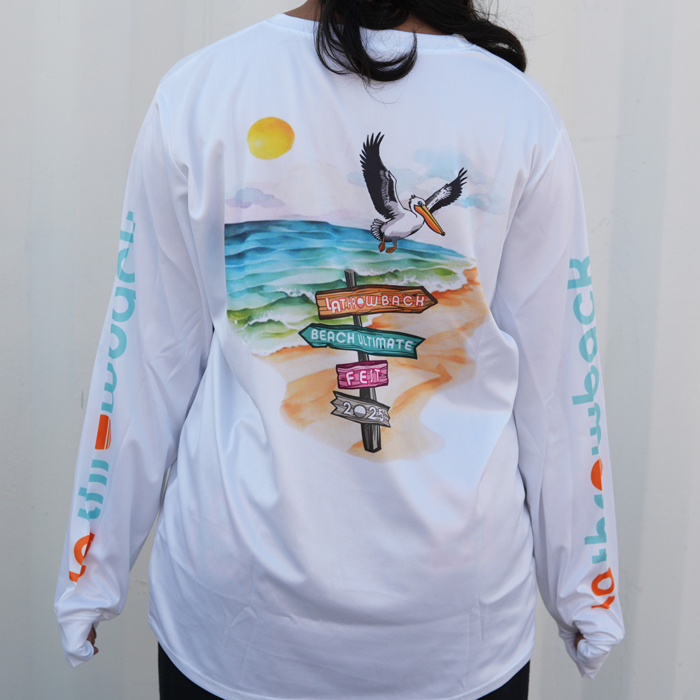 White Long Sleeve 2025 Watercolor logo - Image 3