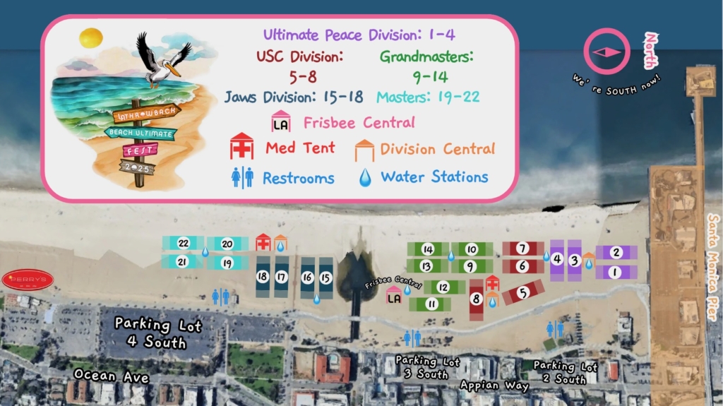 LA Throwback 2025 Field map